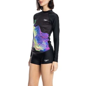 Camiseta-sunshine-mujer-Negro|ropa-y-accesorios-para-nadar|Speedo-Colombia
