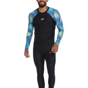 camiseta-proteccion-solar-hombre-negro|ropa-y-accesorios-para-nadar|Speedo|Colombia
