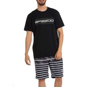 Camiseta-hombre-Negro|ropa-y-accesorios-para-nadar|Speedo|Colombia