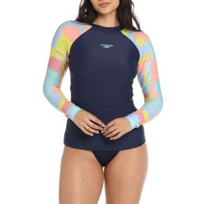 Camiseta-proteccion-solar-mujer-Azul|ropa-y-accesorios-para-nadar|Speedo|Colombia