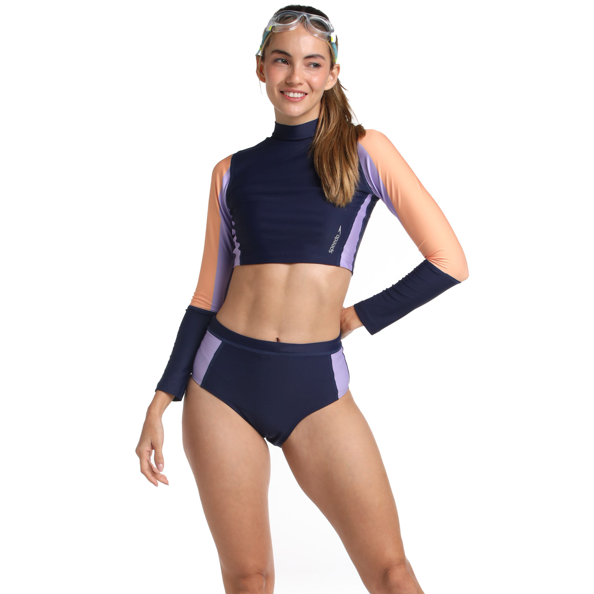 Camiseta-sunshine-Mujer-Azul|ropa-y-accesorios-para-nadar|Speedo|Colombia