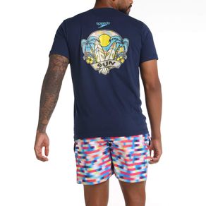 Camiseta-Algodon-Hombre-Azul|ropa-y-accesorios-para-nadar|Speedo|Colombia