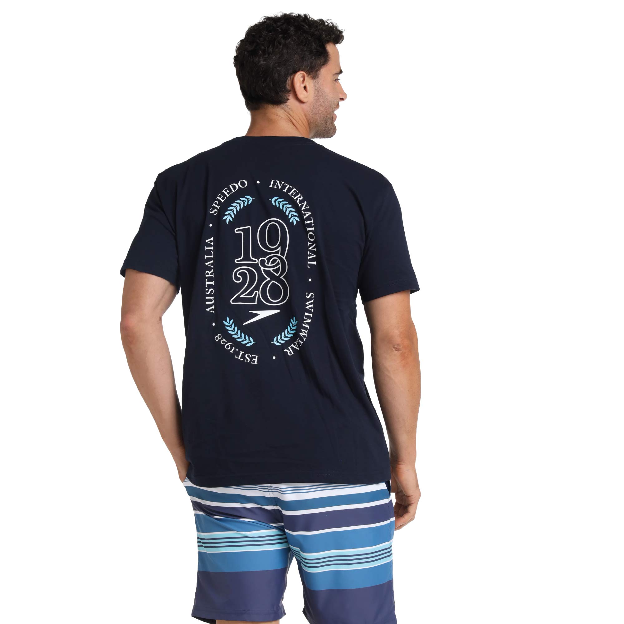 Camiseta-Algodon-Masculino-Azul-Oscuro|ropa-y-accesorios-para-nadar|Speedo|Colombia